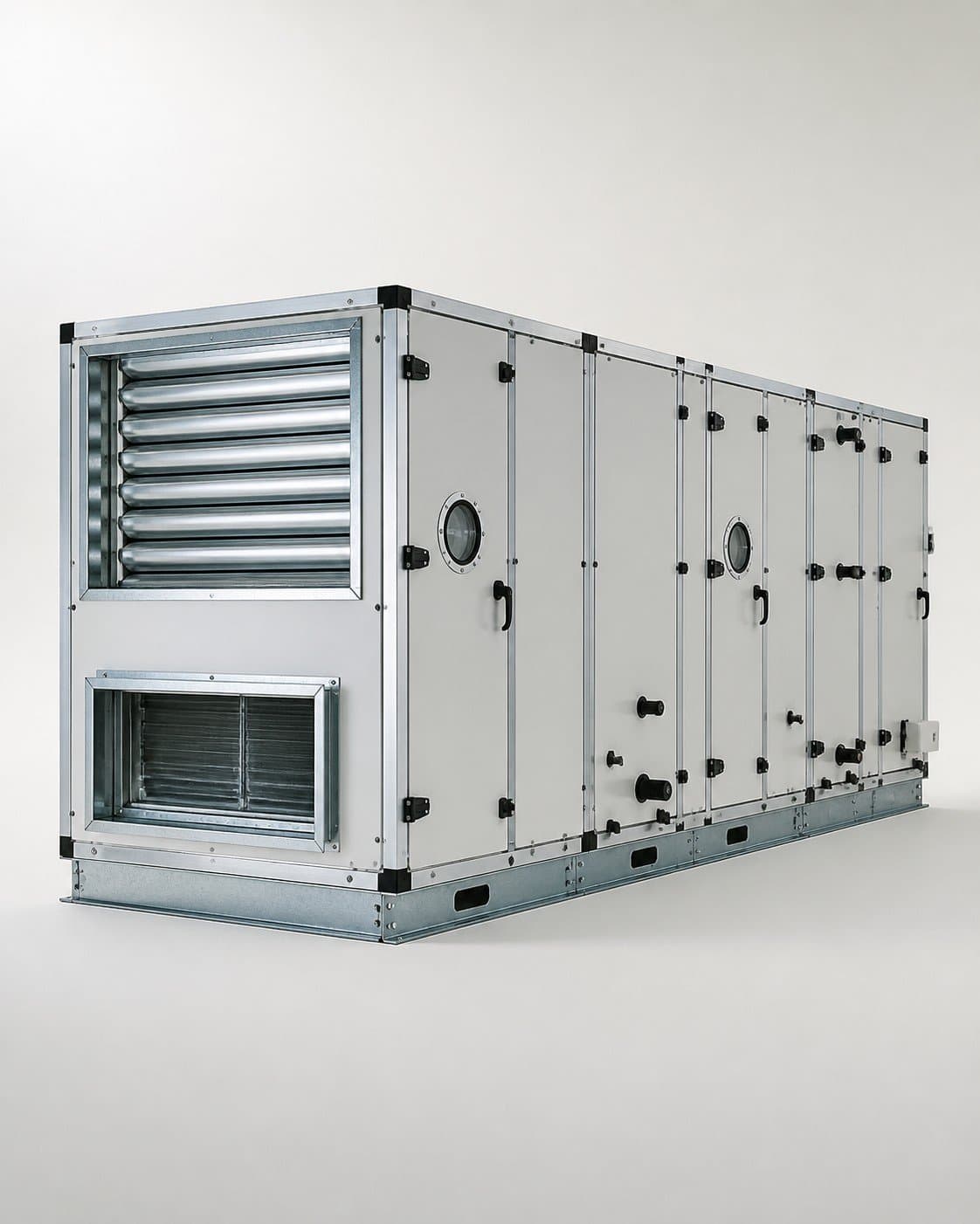 Modular air handling unit, 45-degree studio render