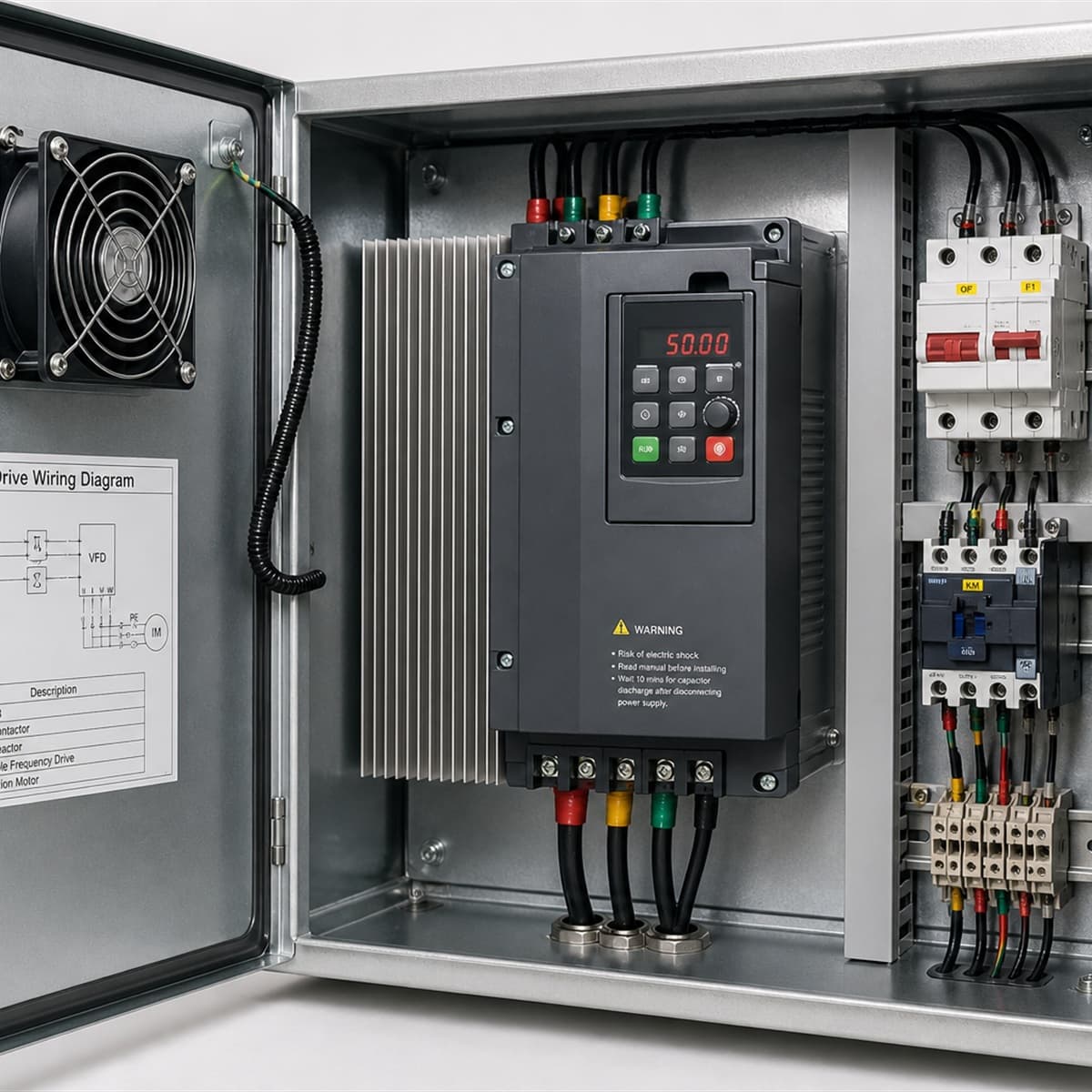 تحكم محركات VFD — البنية الداخلية